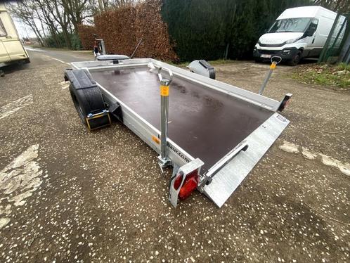 Humbaur HKT 183117S zakbare autotransporter / mototransporte, Auto diversen, Aanhangers en Bagagewagens, Gebruikt, Ophalen