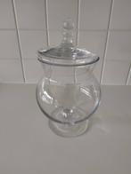 glazen pot, vaas met deksel, Ophalen, Gebruikt, Overige kleuren, Glas