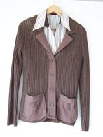 Blouse met bijpassende golf, Kleding | Dames, Ophalen of Verzenden, Zo goed als nieuw, Maat 38/40 (M), Bruin