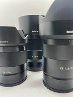 Sony FE lenzen 28 - 55 - 85mm, Audio, Tv en Foto, Foto | Lenzen en Objectieven, Ophalen of Verzenden, Zo goed als nieuw