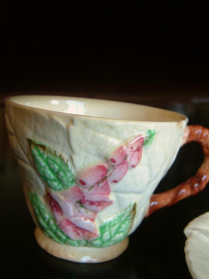 CARLTON Ware - Kop & Schotel foxglove - jaren 30-40, Verzamelen, Porselein, Kristal en Bestek, Gebruikt, Porselein, Ophalen