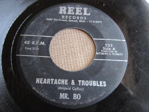 Mr. Bo - Heartache & Troubles / Calipso Blues    Reel 227, Cd's en Dvd's, Vinyl | Pop, Gebruikt, 1960 tot 1980, Ophalen of Verzenden