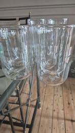 Dubbelwandige glazen, Ophalen