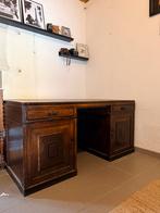 Vintage houten bureau, Antiek en Kunst, Ophalen