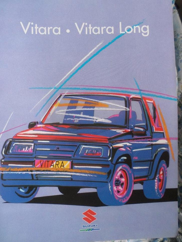 Suzuki Vitara & long 1992 brochure, Boeken, Auto's | Folders en Tijdschriften, Ophalen of Verzenden