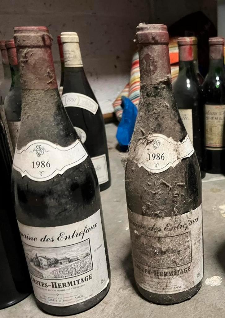Domaine des Entrefaux – Crozes-Hermitage 1986, Verzamelen, Wijnen, Zo goed als nieuw, Ophalen
