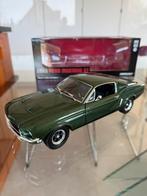 Gelimiteerde editie 1968 Ford Mustang GT Bullit 1:18 nikkel, Ophalen of Verzenden, Zo goed als nieuw, Auto, Overige merken