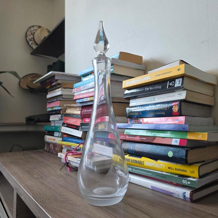 Kristallen Decanteerkaraf met Stop, Antiek en Kunst, Antiek | Glaswerk en Kristal, Ophalen