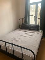 Bed, 180 x 220 weg wegens verhuis, Ophalen, Zwart, Zo goed als nieuw, 180 cm
