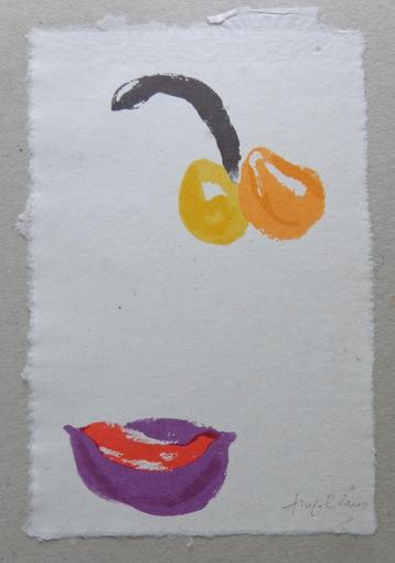 HUGO CLAUS / ZINNEN & VRUCHTEN / KLEURLITHO / 32x24cm beschikbaar voor biedingen