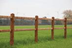 22. Omheining | houten omheining | doorsteek omheining, Weidegang, 4 paarden of pony's of meer