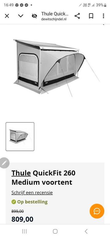 Voor(luifel) tent thule  beschikbaar voor biedingen
