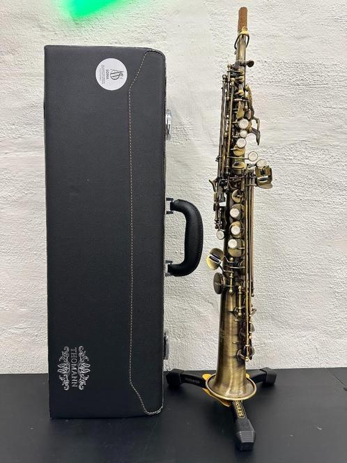 Saxophone soprano ancien Thomann TSS-350, Musique & Instruments, Instruments à vent | Saxophones, Comme neuf, Soprano, Avec valise