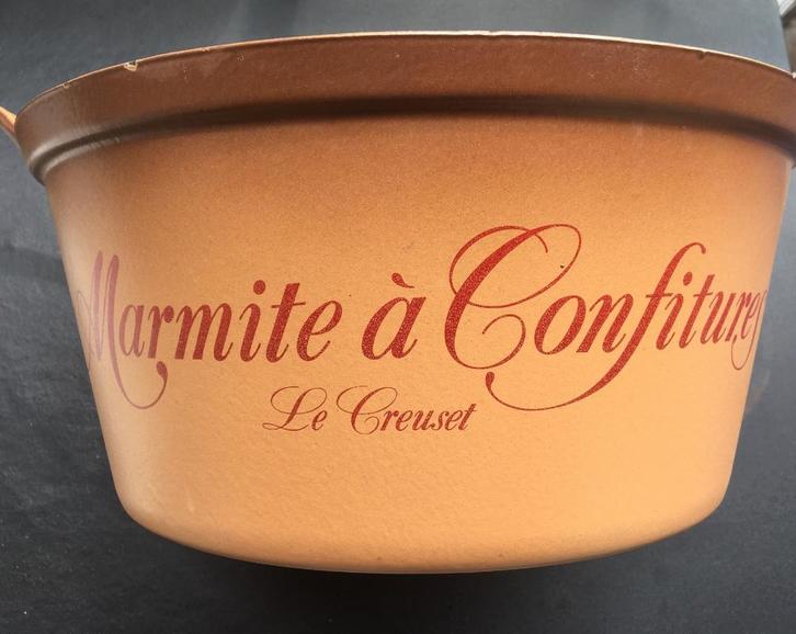 Le Creuset : marmite à confiture - in gietijzer, Huis en Inrichting, Keuken | Potten en Pannen, Gebruikt, Gietijzer, Inductieplaat