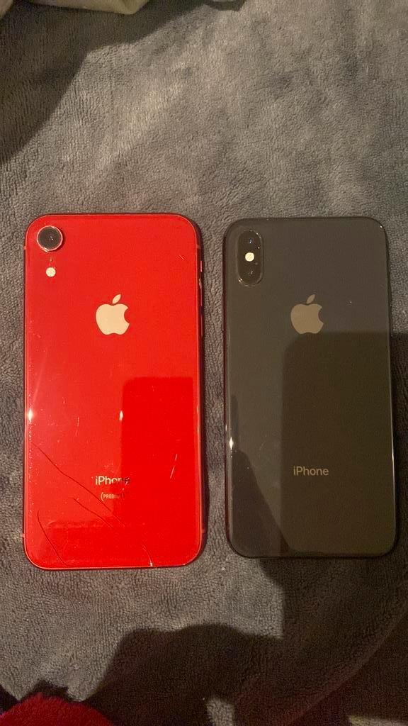 Iphone xr en xs, Telecommunicatie, Mobiele telefoons | Apple iPhone, Niet werkend, Zonder abonnement, Zonder simlock, iPhone XR