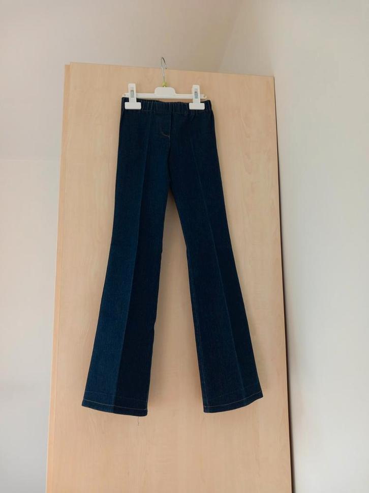 Blauwe jeansbroek meisje maat 140, zeer goede staat, Kinderen en Baby's, Kinderkleding | Maat 140, Zo goed als nieuw, Meisje, Broek