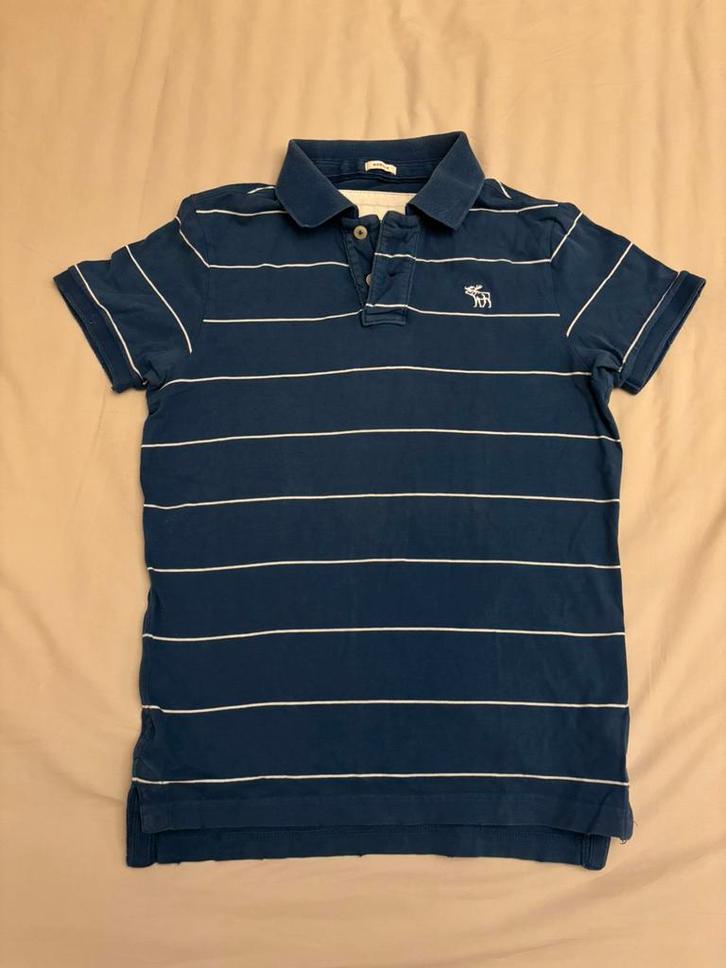 Gestreepte polo van Abercrombie, Kleding | Heren, Polo's, Blauw, Ophalen of Verzenden