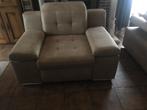Luxe zetel, Huis en Inrichting, Ophalen, Eenpersoons, Modern: stof alcantara beige, Nieuw