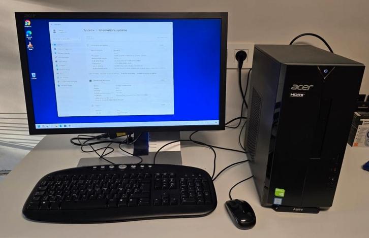Acer PC met i7 processor, 1.82 TB schijfruimte, 16 GB RAM, Informatique & Logiciels, Ordinateurs de bureau, Utilisé, 3 à 4 Ghz