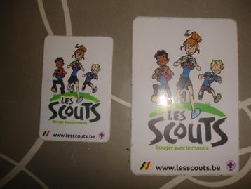 Strip stickers scoutisme André Geerts BD x 2