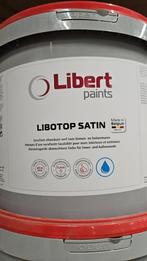 Verf, muurverf int/ext Libert Libotop Satijn, WIT, 10L, Ophalen, 5 tot 10 liter, Wit, Nieuw