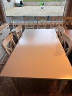 Table extensible + 10 chaises, Huis en Inrichting, Ophalen of Verzenden, Zo goed als nieuw