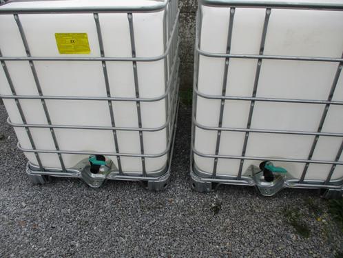 ibc watertonnen 1000L op galvanisè zuiver 100% v/n voeding, Tuin en Terras, Regentonnen, Zo goed als nieuw, Metaal, 150 liter of meer