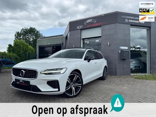 Volvo V60 2.0 T8 Twin Engine AWD R-Design PANO-H&K-HUD-MEMOR, Auto's, Volvo, Bedrijf, Te koop, V60, 4x4, ABS, Achteruitrijcamera