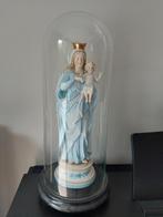 Statue de Marie sous cloche de verre 37 cm, Collections, Comme neuf, Enlèvement ou Envoi