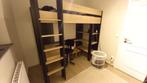 Hoogslaper met bureau, Huis en Inrichting, Slaapkamer | Stapelbedden en Hoogslapers, Ophalen, Gebruikt, Eenpersoons, 200 cm