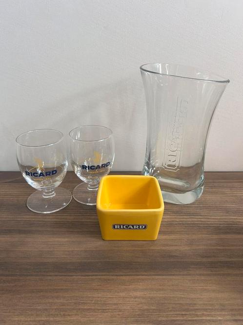 Ricard set, Verzamelen, Glas en Drinkglazen, Zo goed als nieuw, Ophalen of Verzenden