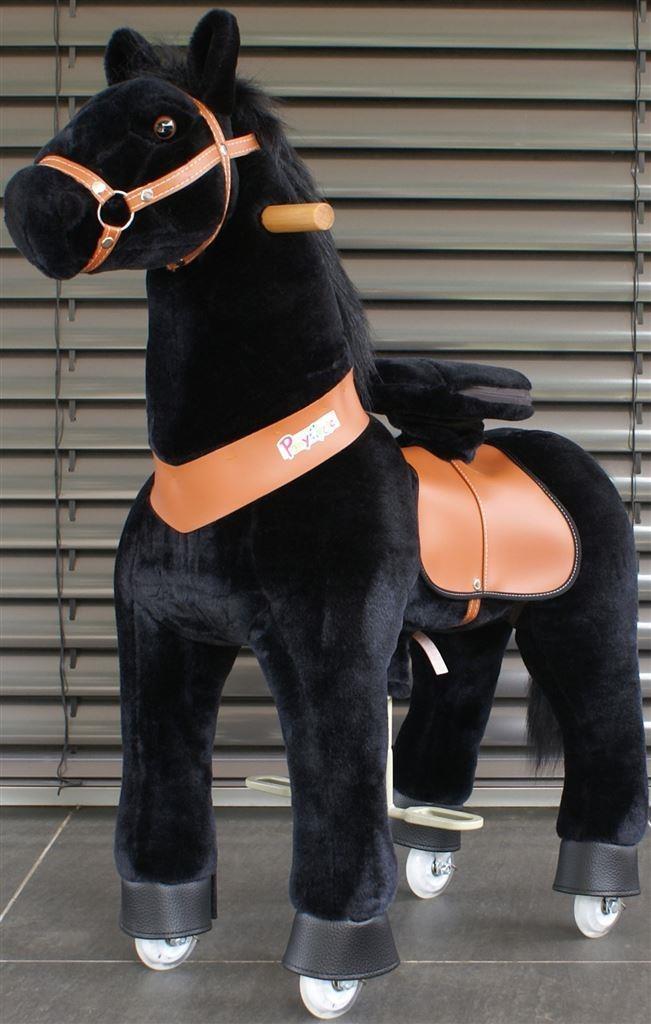 PonyCycle Zwart met zwarte manen, Klein, Kinderen en Baby's, Speelgoed |Speelgoedvoertuigen, Nieuw, Ophalen of Verzenden