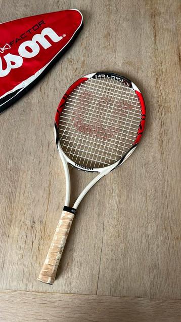 Tennisraket Wilson kinderen 8-11 jaar wit rood zwart beschikbaar voor biedingen