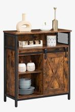 MAZAZU kast met deuren, hout en metaal, industrieel design, Huis en Inrichting, Kasten | Dressoirs, Ophalen, Zo goed als nieuw