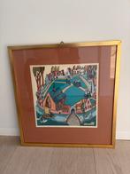 Originele handgeschilderde aquarel van Dora Rommelare, Enlèvement