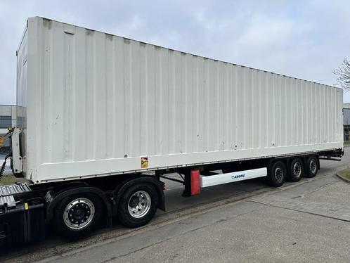 Krone 3-AXLES MB - CLOSED BOX / KIST / KOFFER - AIR SUSPENSI, Auto's, Vrachtwagens, Bedrijf, Te koop, ABS, Aanhangers en Opleggers