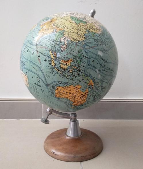 Globe terrestre, mappemonde, Antiek en Kunst, Antiek | Overige Antiek, Ophalen of Verzenden