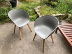 2 grijze Hay-stoelen “About A Chair” AAC22, Huis en Inrichting, Hout, Scandinavisch, modern, strak, Gebruikt, Twee