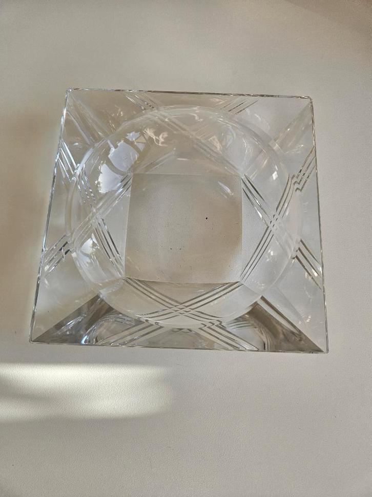 Vintage kristallen asbak Val St Lambert, Antiek en Kunst, Antiek | Glaswerk en Kristal, Ophalen of Verzenden