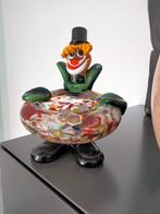 Oud Murano glas clown asbak Italië, Antiquités & Art, Enlèvement ou Envoi