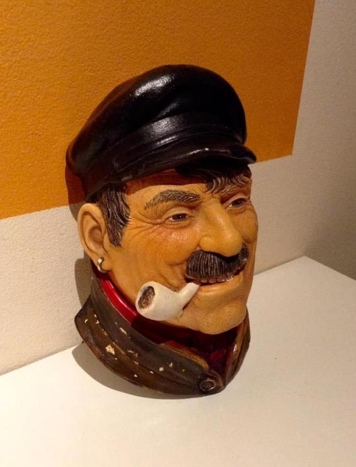 Vintage wandfiguur „The Bargee”, Verzamelen, Beelden en Beeldjes, Gebruikt, Mens, Ophalen of Verzenden