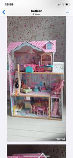 Poppenhuis ( Barbie) 120cm hoog 80cm breed, Comme neuf, Maison de poupées, Enlèvement