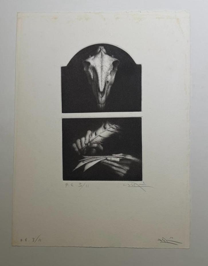 Very rare Engraving P.E. Joan Castejon Double Signature, Verzamelen, Overige Verzamelen, Nieuw, Ophalen