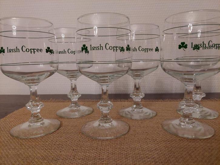 Originele Irish Coffee glazen  - 6 stuks, Verzamelen, Glas en Drinkglazen, Nieuw, Overige typen, Ophalen of Verzenden