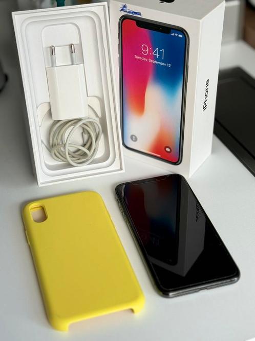 iPhone X Space Grey 256GB, Telecommunicatie, Mobiele telefoons | Apple iPhone, Gebruikt, iPhone X, Wit