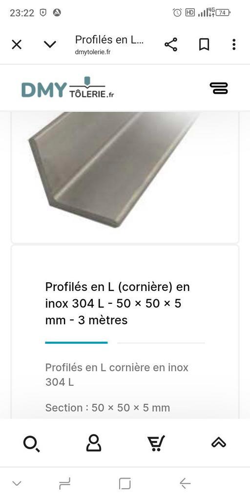 5 roestvrijstalen profielhoeken: 5 mm dik, 50 mm dik, 50 aan, Doe-het-zelf en Bouw, Metalen, Nieuw, Overige metalen, Ophalen