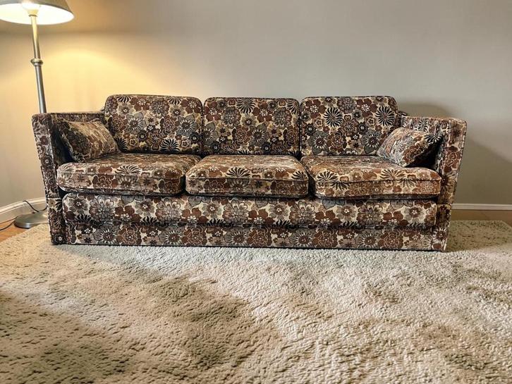 banquette pliante vintage à trois places/canapé-lit, Antiquités & Art, Curiosités & Brocante, Enlèvement