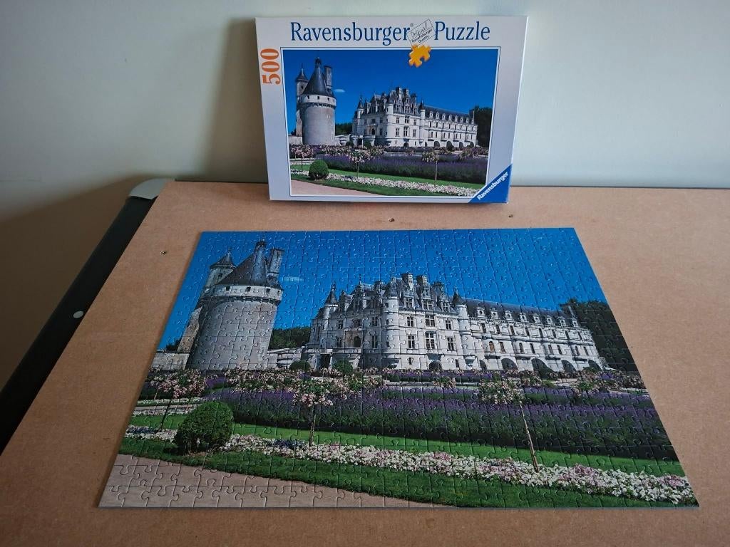 Ravensburger : Puzzle du château de Chenonceau (500 pièces), Hobby & Loisirs créatifs, Sport cérébral & Puzzles, Utilisé, Puzzle