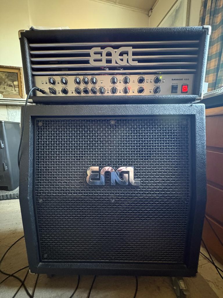 Engl Savage 120 Mk 1 + Engl E412 Vintage Cab UK V30, Musique & Instruments, Amplis | Basse & Guitare, Comme neuf, Guitare, Enlèvement