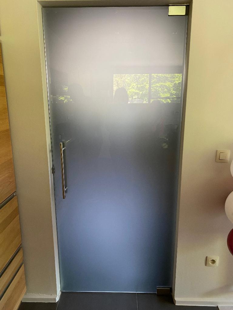 Matglas binnendeur, Bricolage & Construction, Vitres, Châssis & Fenêtres, 160 cm ou plus, Verre de sécurité, Enlèvement, Utilisé
